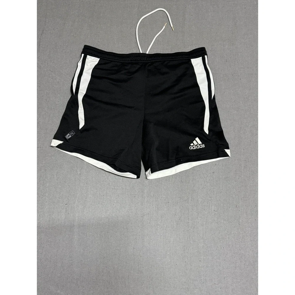 Adidas Mens Shorts Size XL Athletic Black Climalite Polyester Solid Gym Shorts